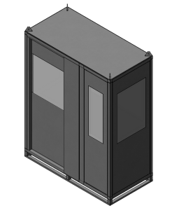 3x6 Guard Shack Sliding Door