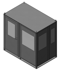 5x8 Guard Shack Swing Door