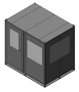 6x8 Guard Shack Swing Door