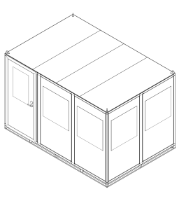 8x12 Guard Shack Drawing - Mini