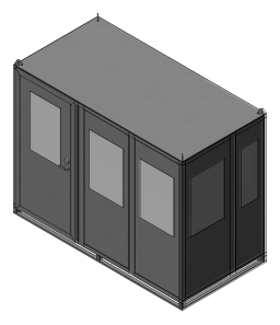 5x10 Guard Shack Swing Door