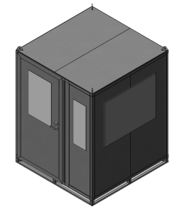 6x6 Guard Shack Swing Door