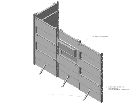 modular ballistic panels drawing
